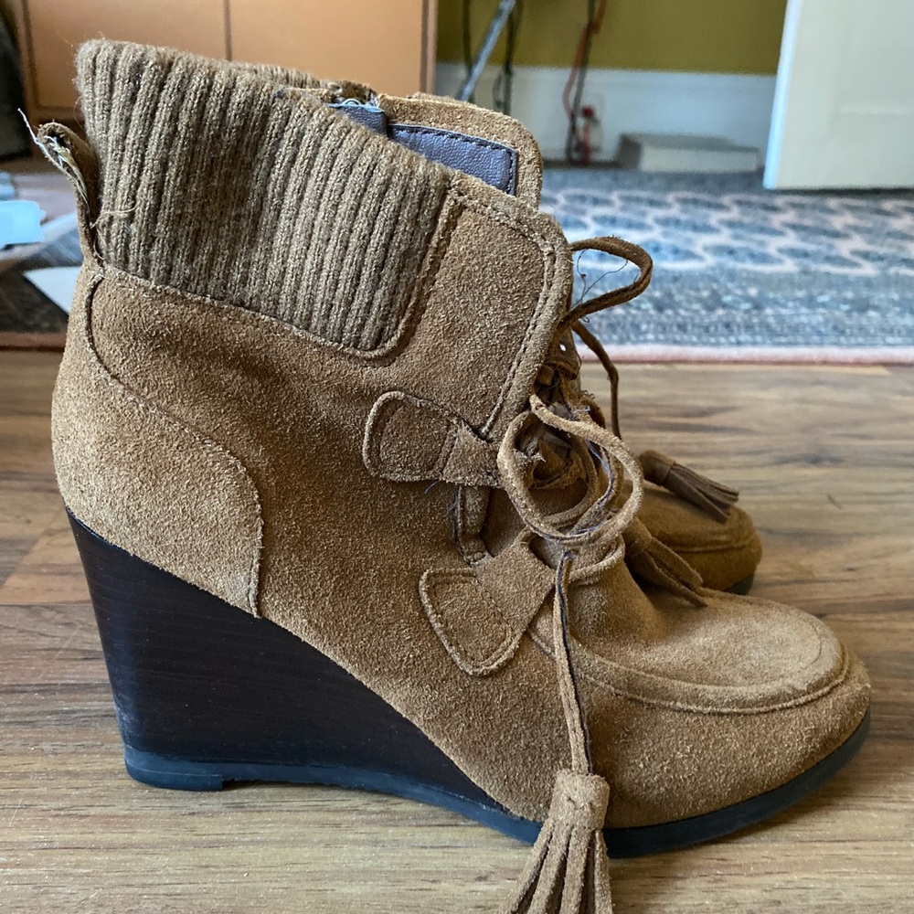 Franco Sarto Westerly wedge bootie